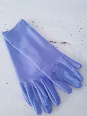 guantes raso lavanda